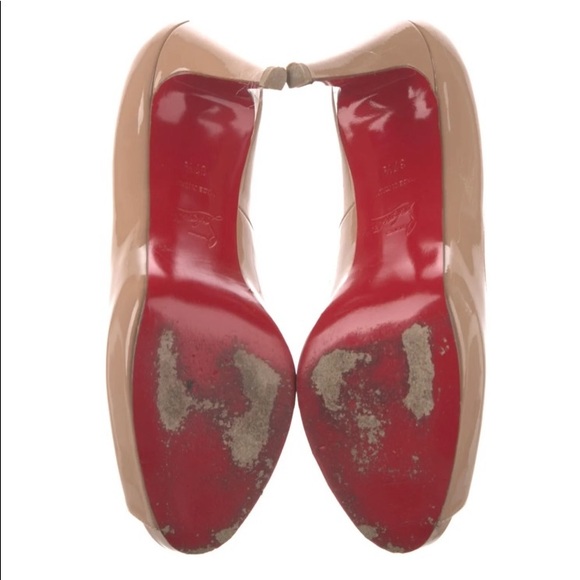 Christian Louboutin nude prive peep toe pump - Picture 4 of 4